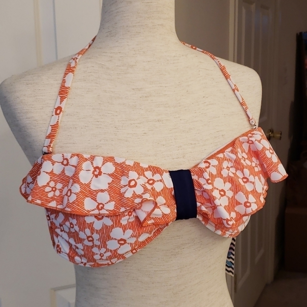 SPLENDID flower market bandeau bikini top NWT - Picture 4 of 13